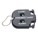 Compacte golf slagenteller voor twee spelers – handig hulpmiddel tijdens het golfen