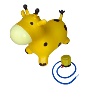 Skippy giraffe met pompje – zithoogte 27 cm