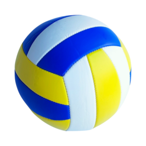 Recreatieve volleybal – geel, blauw en wit