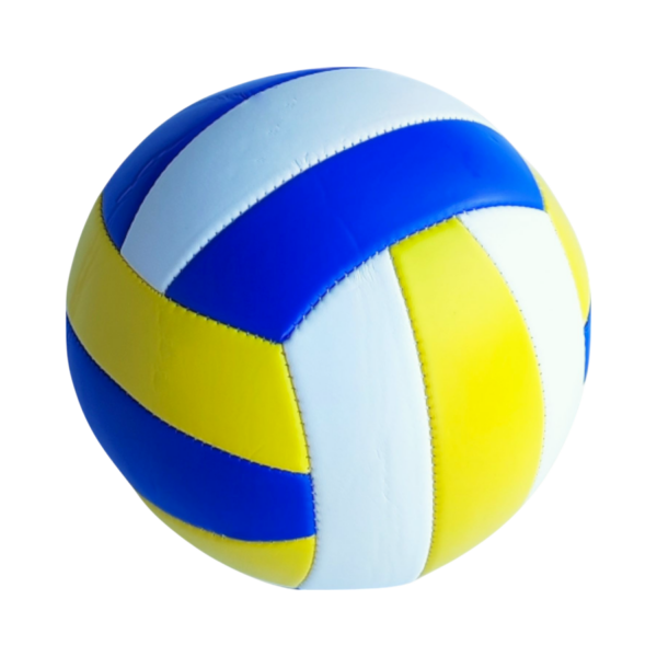 Blauw-geel-witte volleybal voor bal- en werpspellen