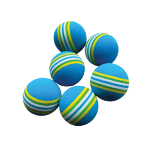 Zachte golftrainingsballen – 6 stuks blauw