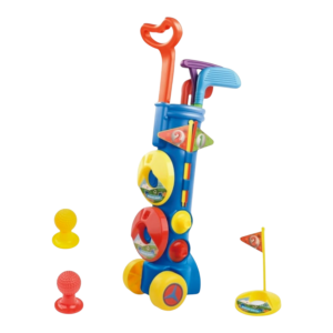 Kindergolfset met trolley, 3 clubs en ballen