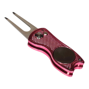 Inklapbare pitchfork met balmarker – roze