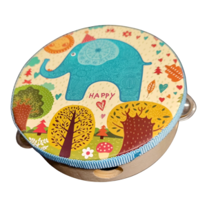 Houten tamboerijn 15 cm – assorti