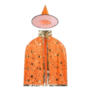 Tovenaarscape met hoed – oranje