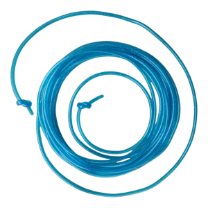 Lang springtouw glitter blauw – 10 meter