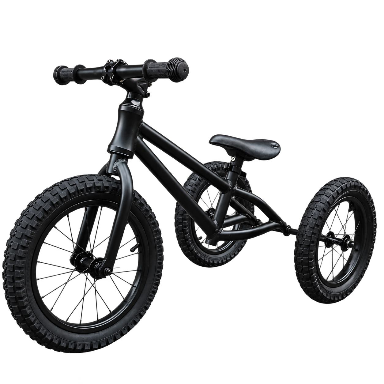 Trikebike 3-in-1 loopfiets en driewieler – zwart